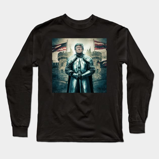 Donald Trump Protector Long Sleeve T-Shirt by Wavey's